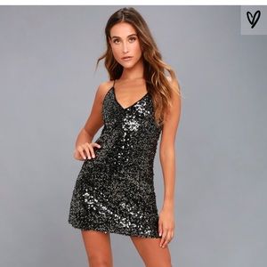 Lulus backless sequin dress
